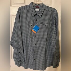 New COLUMBIA Omni-Shade Men's XL Long Sleeve Shirt UV SUN PROTECTION Brand NEW